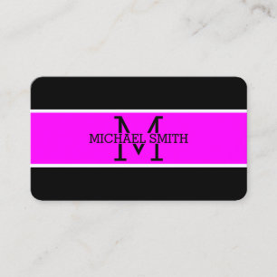 Monogram Professional Magenta Modern Visitekaartje