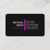 Monogram Professional Magenta Modern Visitekaartje (Achterkant)