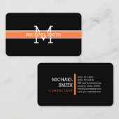 Monogram Professional Mango Tango Horizontale Lijn Visitekaartje (Voorkant / Achterkant)