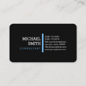 Monogram Professional Maya Blue Horizontale Lijn Visitekaartje (Achterkant)