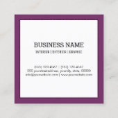 Monogram Professional Modern Byzantium Vierkante Visitekaartje (Achterkant)