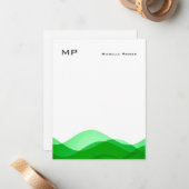 Monogram Professional Plain Minimalist Notitiekaartje (Voorkant / Achterkant in situ)