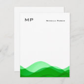 Monogram Professional Plain Minimalist Notitiekaartje (Voorkant / Achterkant)