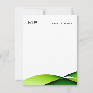 Monogram Professional Plain Minimalist Notitiekaartje