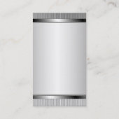 Monogram Professional Silver Metal Visitekaartjes (Achterkant)