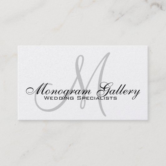 Monogram Professional Visitekaartje Gold Foil (Voorkant)