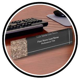 Monogram professioneel naambordje