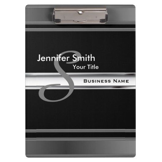 Monogram professioneel ontwerp klembord (Voorkant)