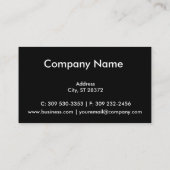 Monogram professioneel ontwerp visitekaartje (Achterkant)
