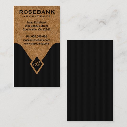 Monogram Professionele Visitekaartjes (Voorkant / Achterkant)