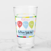 Monogram Promposal Prom-ballonnen Glas (Voorkant)