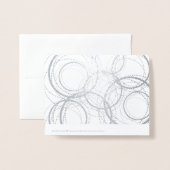 Monogram puntcirkel | Briefpapier Folie Kaarten (Met envelop)