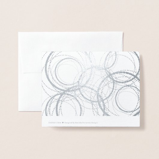 Monogram puntcirkel | Briefpapier Folie Kaarten (Met envelop)