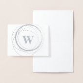 Monogram puntcirkel | Briefpapier Folie Kaarten (Display)