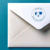 Monogram Puppy Dank je zelf-inkt stempel