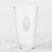 Monogram Q - 16 oz glas (Achterkant)