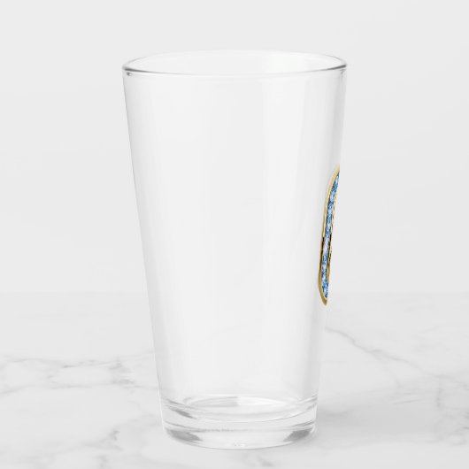 Monogram Q - 16 oz glas (Rechts)