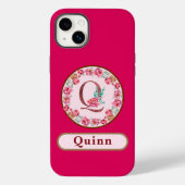  Monogram Q Floral Case-Mate iPhone Case (Achterkant)