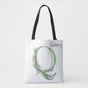 Monogram Q Lavendel Eucalyptus Tote Bag