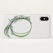 Monogram Q Lavender Eucalyptus Case-Mate iPhone Case (Achterkant (horizontaal))