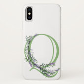 Monogram Q Lavender Eucalyptus Case-Mate iPhone Case (Achterkant)