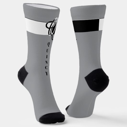"Monogram Q" Sokken (Gebogen)