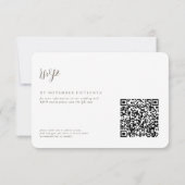 monogram | QR Code Bruiloft RSVP (Achterkant)