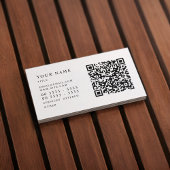 Monogram QR-code Dark khaki Visitekaartje