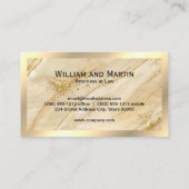 Monogram | QR CODE | Gouden Marmer Visitekaartje (Achterkant)