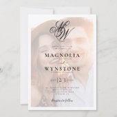 Monogram QR-code voor foto's in één Kaart (Voorkant)