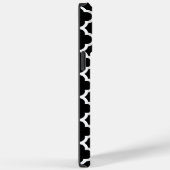 Monogram Quatrefoil Black en White Pattern Case-Mate iPhone Case (Achterkant / Rechts)