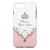 Monogram Queen Crown Case-Mate iPhone Case (Achterkant)