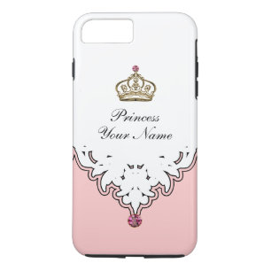 Monogram Queen Crown iPhone 8/7 Plus Hoesje