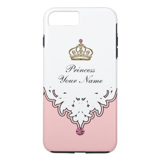 Monogram Queen Crown Case-Mate iPhone Case (Achterkant)
