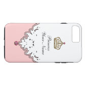 Monogram Queen Crown Case-Mate iPhone Case (Achterkant (Horizontaal))