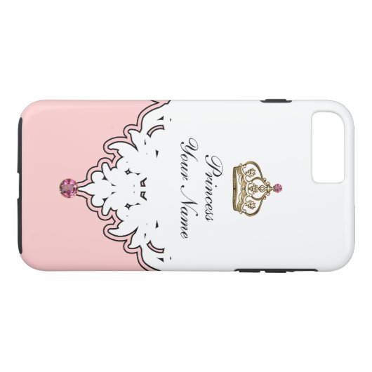 Monogram Queen Crown Case-Mate iPhone Case (Achterkant (Horizontaal))