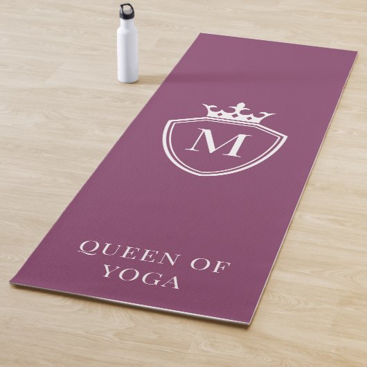 Monogram Queen of yoga paarse Yogamat (In situ)