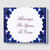 Monogram Quinceañera 15 en vliegend Gastenboek (Achterkant)