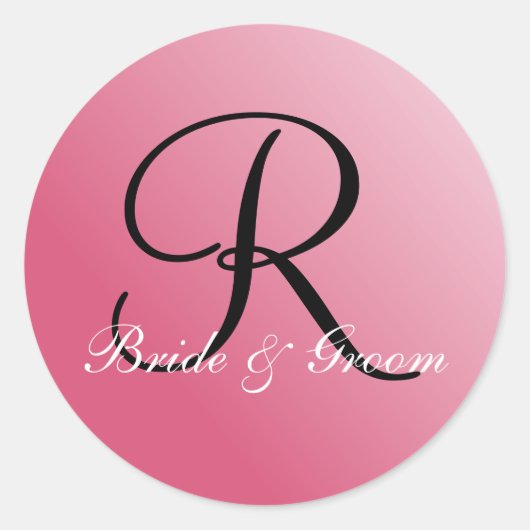 Monogram R aanpasbaar zegel (Voorkant)