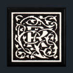 Monogram R Art Nouveau Cadeaudoosje<br><div class="desc">Art nouveau Letters - Monogrammen van de Beweging Kunst & Kunsten Deze letter R is een prachtig robuust monogram R gemaakt in 1901, en gepubliceerd in een set boeken. Het monogram R wordt omringd door een prachtig, met de hand getekend wijnstokpatroon, heel erg in de stijl van de kunstnieuwere toen...</div>