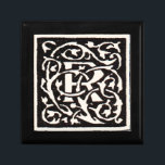 Monogram R Art Nouveau Cadeaudoosje<br><div class="desc">Art nouveau Letters - Monogrammen van de Beweging Kunst & Kunsten Deze letter R is een prachtig robuust monogram R gemaakt in 1901, en gepubliceerd in een set boeken. Het monogram R wordt omringd door een prachtig, met de hand getekend wijnstokpatroon, heel erg in de stijl van de kunstnieuwere toen...</div>