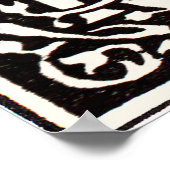  Monogram R Art Nouveau Letter Poster (Hoek)