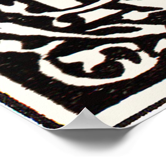  Monogram R Art Nouveau Letter Poster (Hoek)