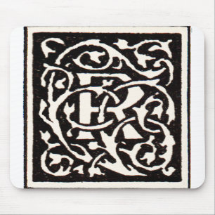 Monogram R Art Nouveau Muismat