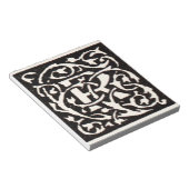 Monogram R Art Nouveau Notitieblok (Schuin)