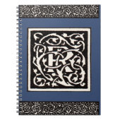  Monogram R Art Nouveau Notitieboek (Voorkant)
