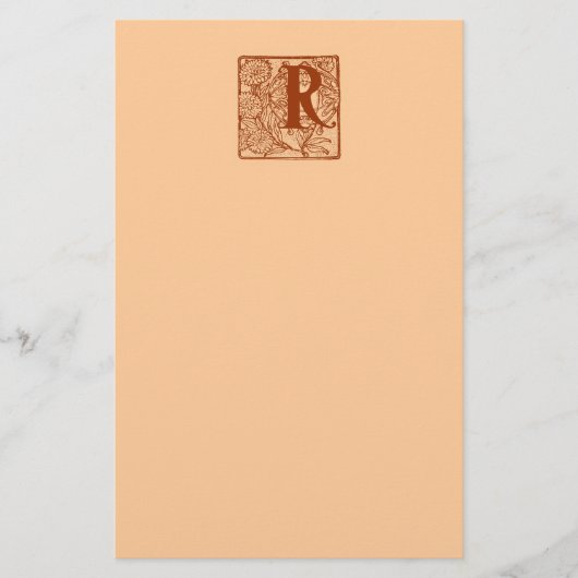 Monogram R Briefpapier (Voorkant)