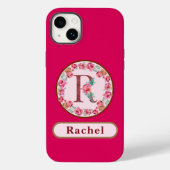 Monogram R Floral Case-Mate iPhone Case (Achterkant)