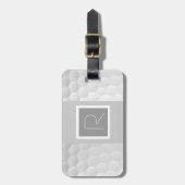 Monogram R Golf Ball Bagagelabel (Voorkant verticaal)