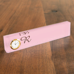 MONOGRAM R Letternaam Heart Destiny's Naambordje